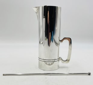 Rare Cocktail Pitcher and Stirrer by Boardman Silver