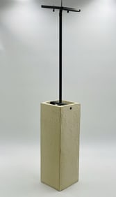 Concrete and Bronzed Pendant Light