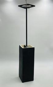 Concrete and Bronzed Pendant Light