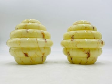 Pair of Vintage Murano Glass Shades, Italy 1950's