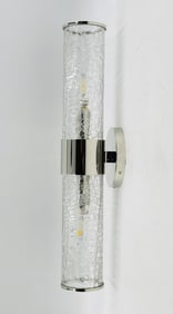Polished Nickel & Crackled Glass Wall Sconce by Kelly Wearstler for Visual Comfort