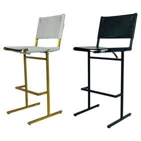 Pair of Memento Counter Stools by Jesse Sanderson for Wdstck