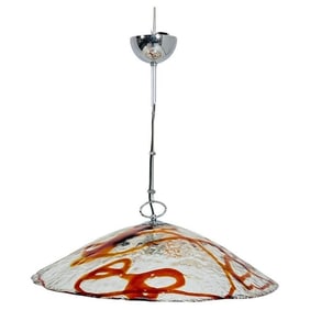 Vintage Murano Glass Chandelier by Mazzega, Italy 1960's