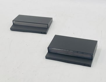 Pair of Modern Black LED Step Lights, IP66 Rated ? Indoor/Outdoor Use