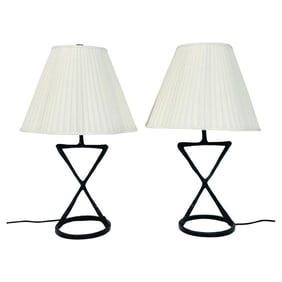 Pair of Brutalist Style Table Lamps by Visual Comfort (Anneu Collection)