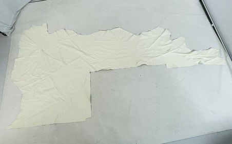 white Leather Remnant by Edelman