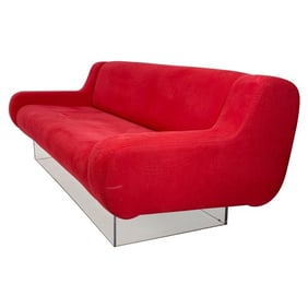 Waterfall Bear Sofa With Illuminated Base by Charles Hollis Jones, Signed & Dated