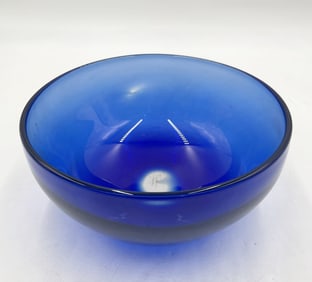Vintage Studio Glass Bowl by Correia Art Glass, Signed & Dated 1999