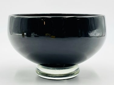 California Studio Art Glass Bowl by Correia Art Glass, Signed & Dated 2003