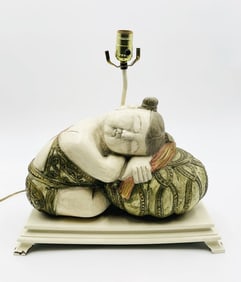 Sleeping Buddha Plaster Lamp