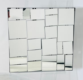 Fragmented Glass Wall Mirror, Postmodern Design