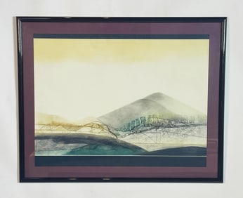 Renata Zerner Artist Proof Lithograph titled -Crosscurrents II-