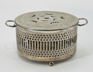 Vintage Silver-plated candle burner, made in England