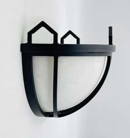 Wrought Iron & Glass wall Sconce by Steven Handelman Studios, USA 2006