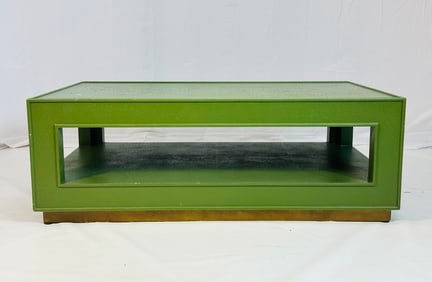 'Adeen' Coffee Table With Faux Ostrich Finish by Made Goods