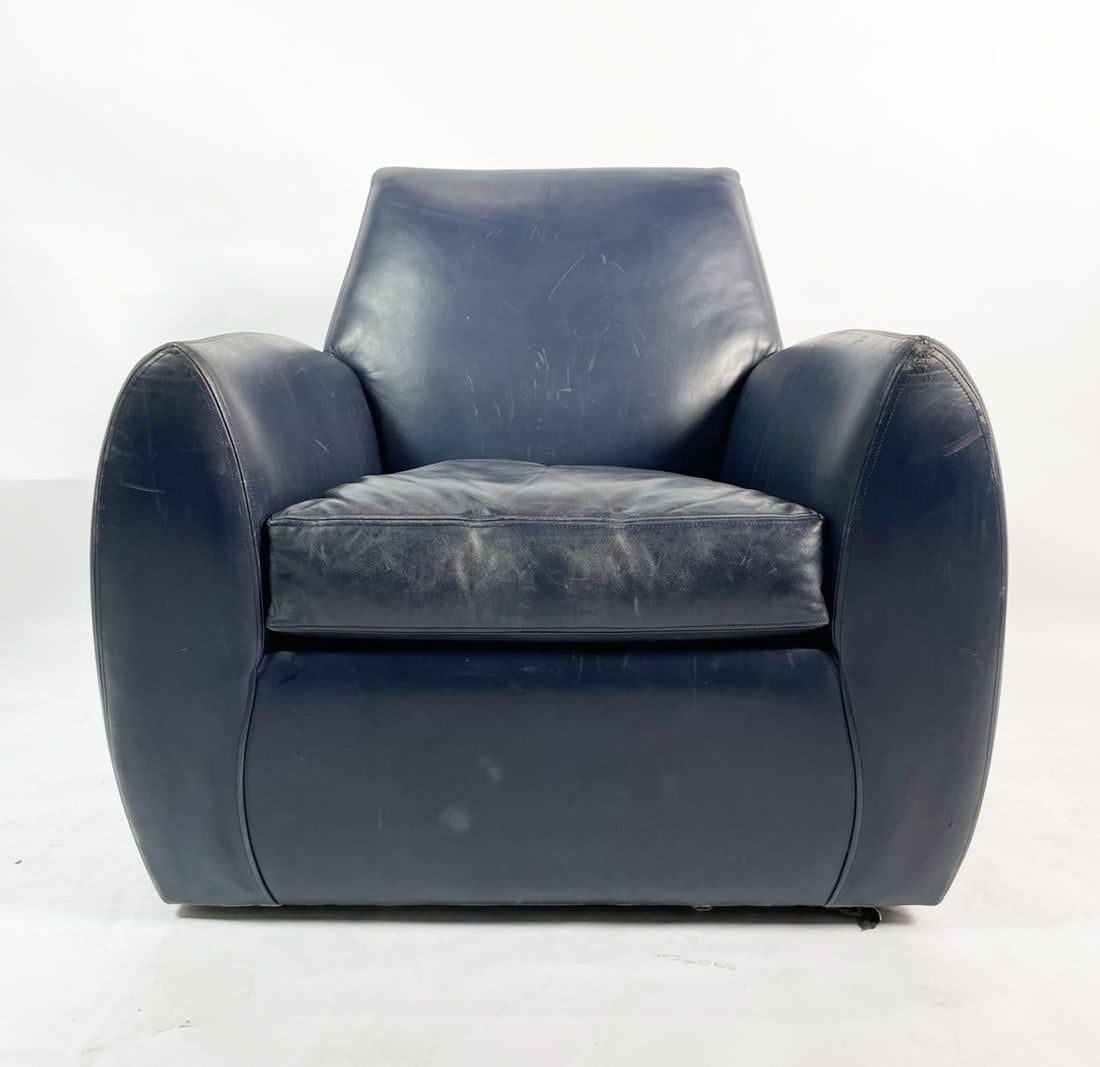 Dakota Jackson Leather Swivel Chair (1 of 15)