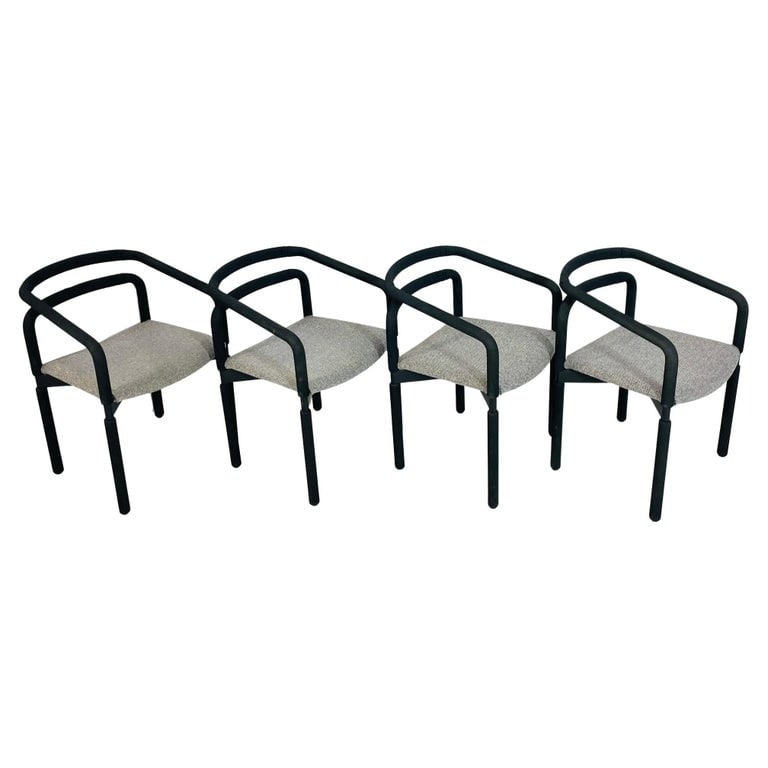 Set of 4 1980s 'Rubber Chairs' by Brian Kane for Metropolitan Furniture (1 of 20)