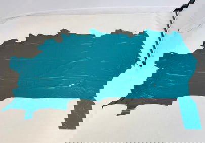 Teal Leather Hide