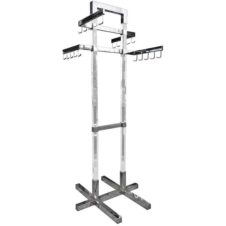 Charles Hollis Jones Clothing Rack from the Metric Collection: Beautiful and rare clothing rack design and manufactured by Charles Hollis Jones in the 1960s.This piece was custom-made and added to his Metric collection.Measurements:60 inches high x 24 inches wide