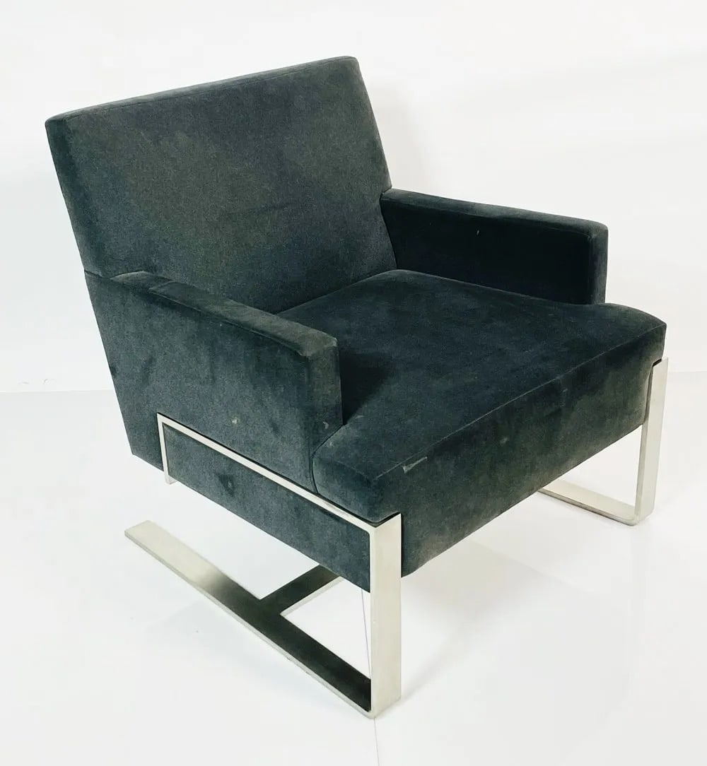 Cantilever Lounge Chair With Steel Base by HB (1 of 18)