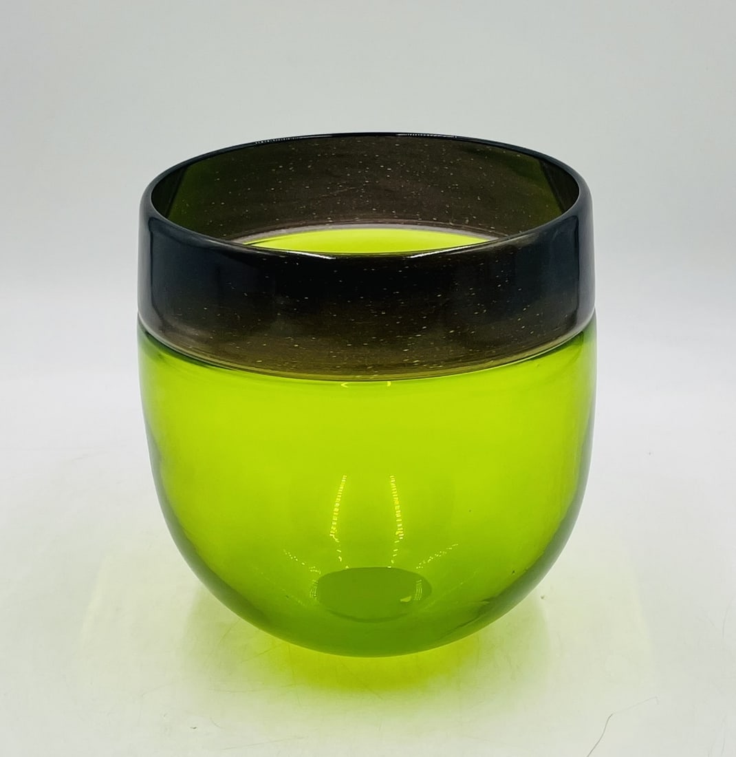 Vintage Studio Glass Vase by Correia Art Glass, Signed & Dated 1999 (1 of 10)