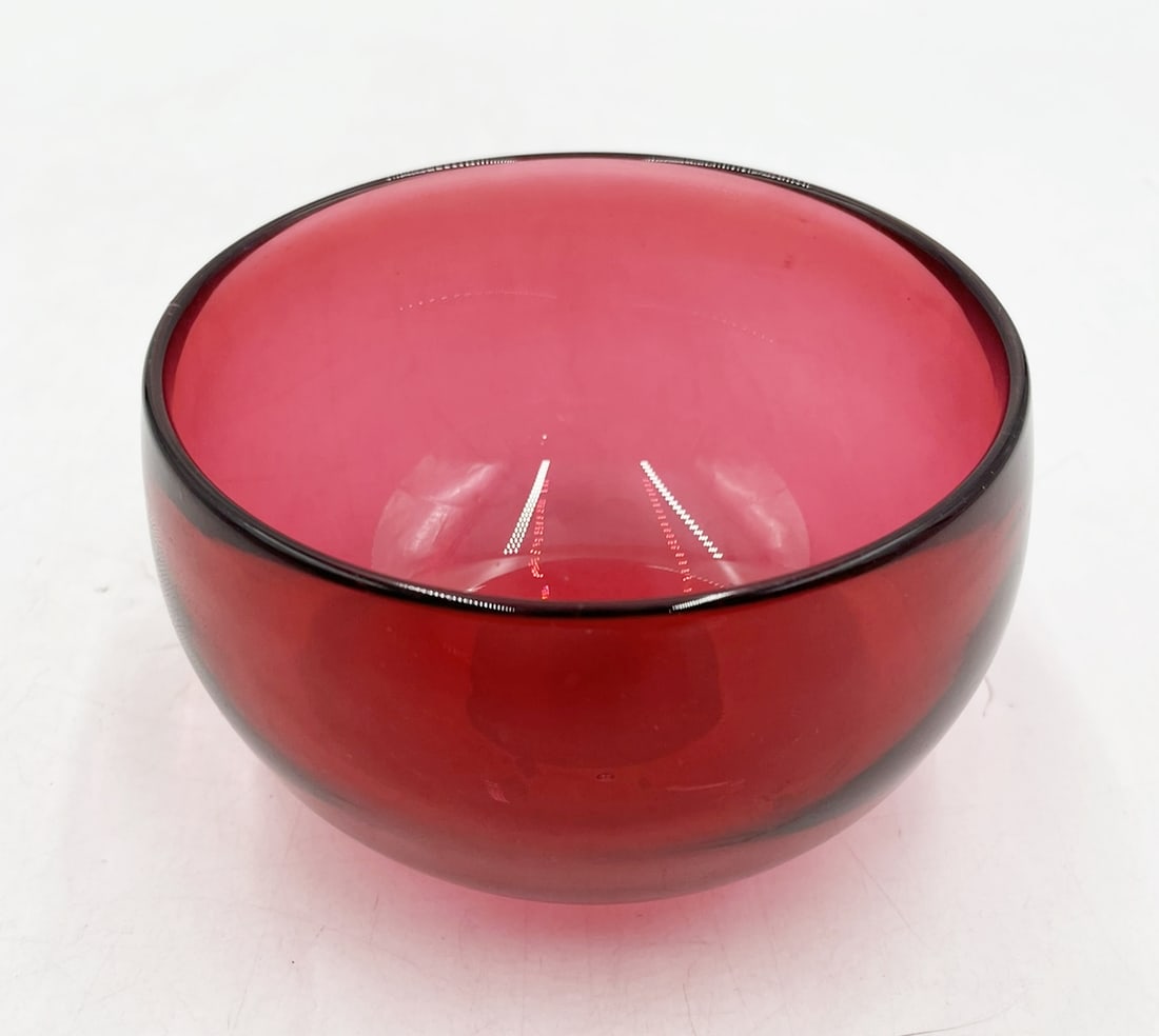 Vintage Studio Glass Bowl by Correia Art Glass, Signed & Dated 2006 (1 of 6)