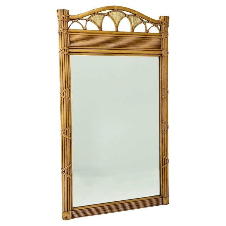 Pencil Reed and Rattan 5 Wall Mirror (1 of 11)