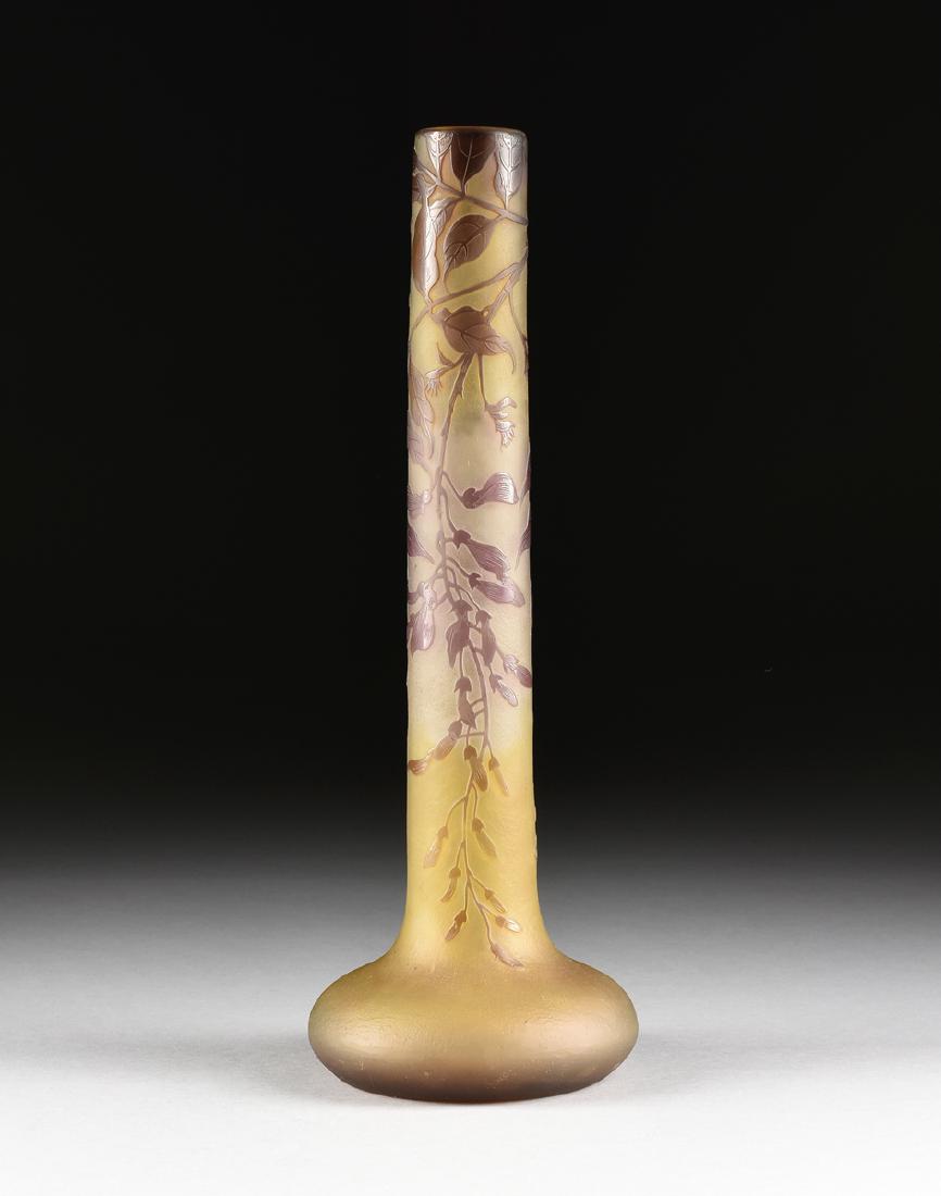 EMILE GALLE (French 1846-1904) A CAMEO GLASS "WISTERIA" (1 of 10)