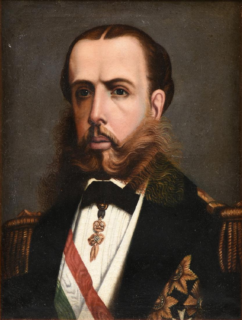 A 19TH CENTURY COURT PORTRAIT OF EMPEROR MAXIMILIAN I (1 of 10)