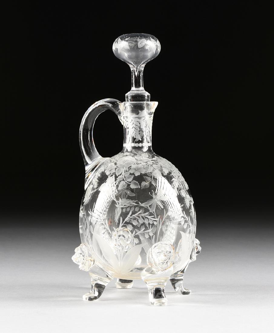 A THOMAS WEBB & SONS COPPER-WHEEL ENGRAVED "ROCK (1 of 10)