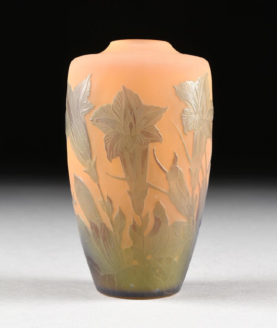 EMILE GALLE (French 1846-1904) A CAMEO GLASS CABINET (1 of 6)