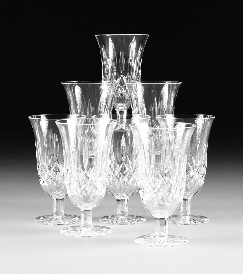 A SET OF EIGHT WATERFORD CUT CRYSTAL ICED TEA STEMS IN (1 of 6)