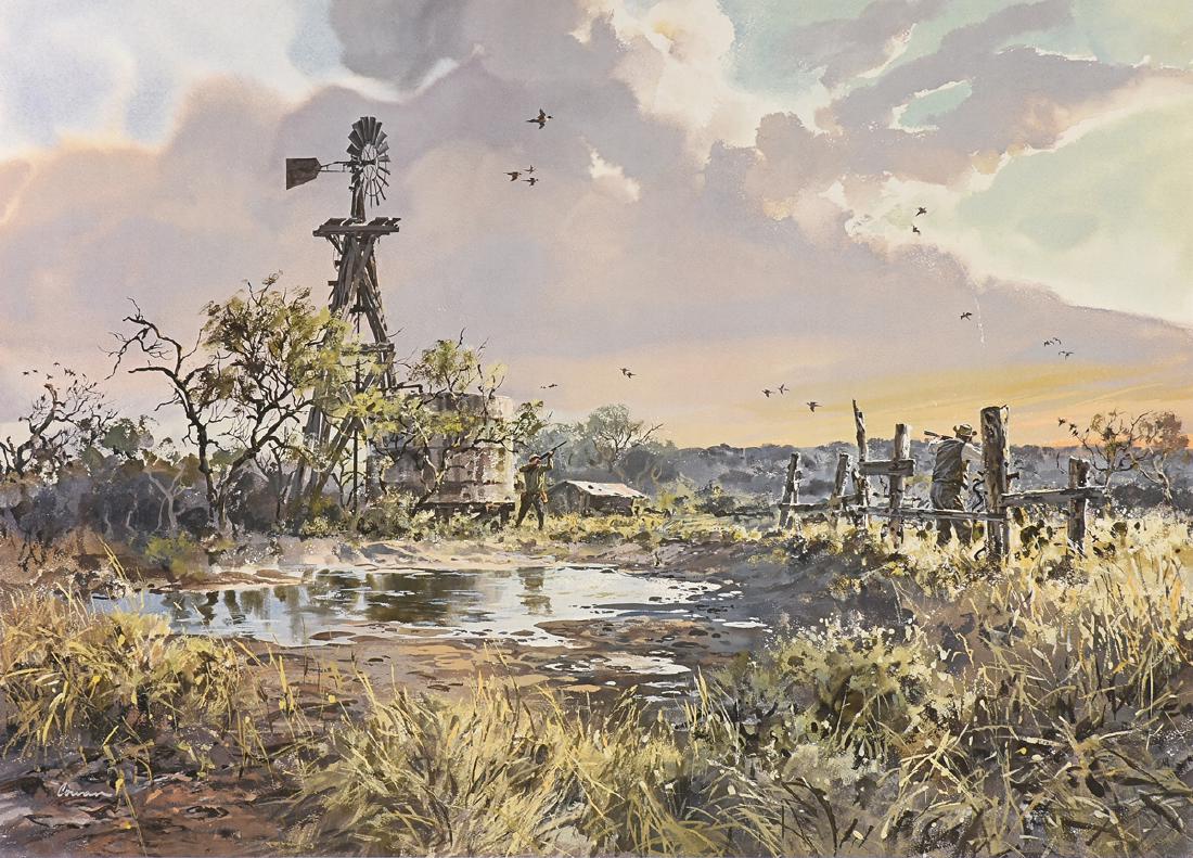 JOHN P. COWAN (American/Texas 1920-2008) A PRINT, "Low (1 of 14)