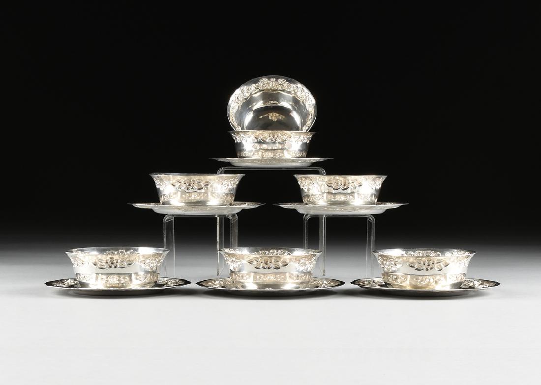 A GROUP OF THIRTEEN SANBORNS STERLING SILVER HOLLOWWARE (1 of 7)