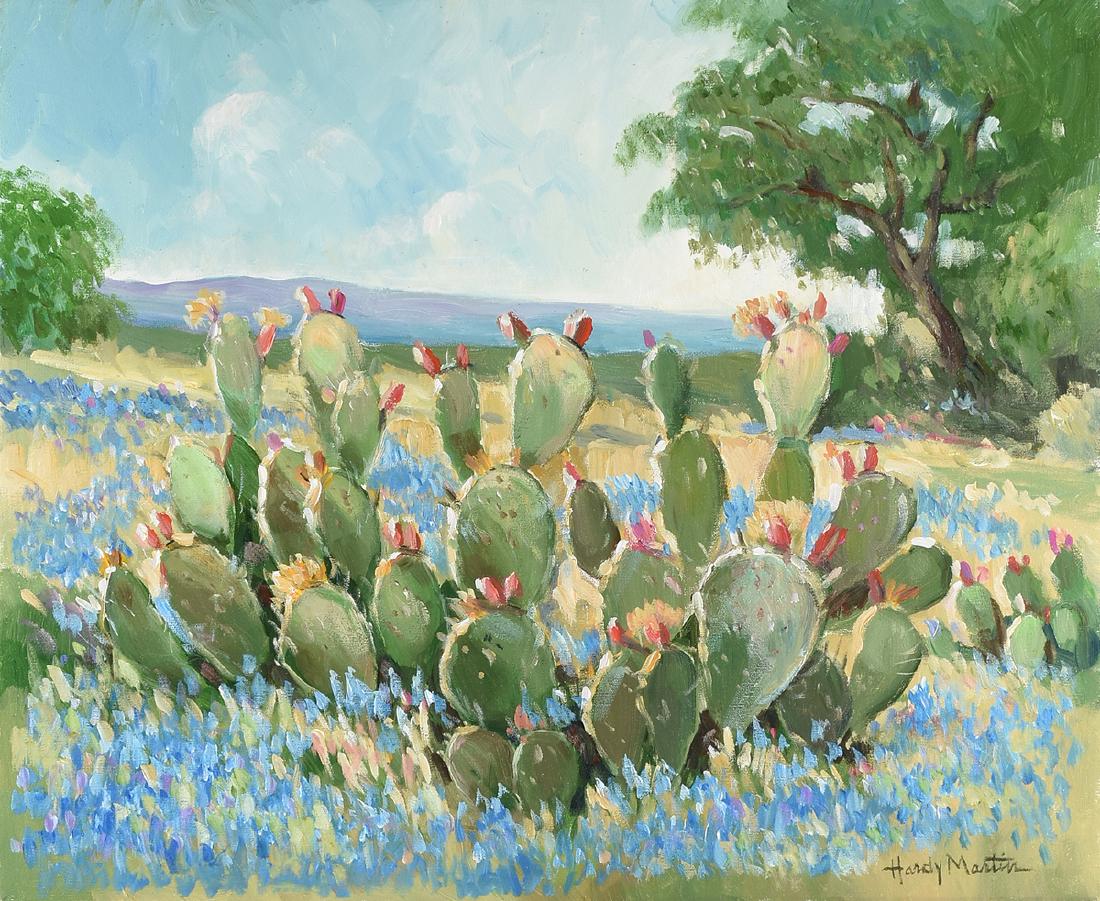 HARDY MARTIN (American 20th Century) A PAINTING, "Texas (1 of 12)