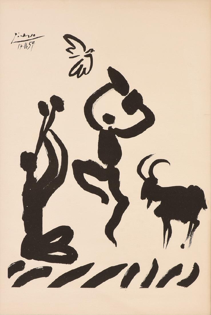PABLO PICASSO (Spanish 1881-1973) A LITHOGRAPH, "Dances (1 of 9)