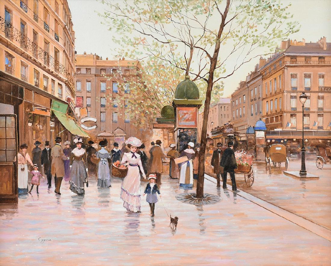 E. J. CYGNE (American b. 1929) A PAINTING, "French (1 of 13)