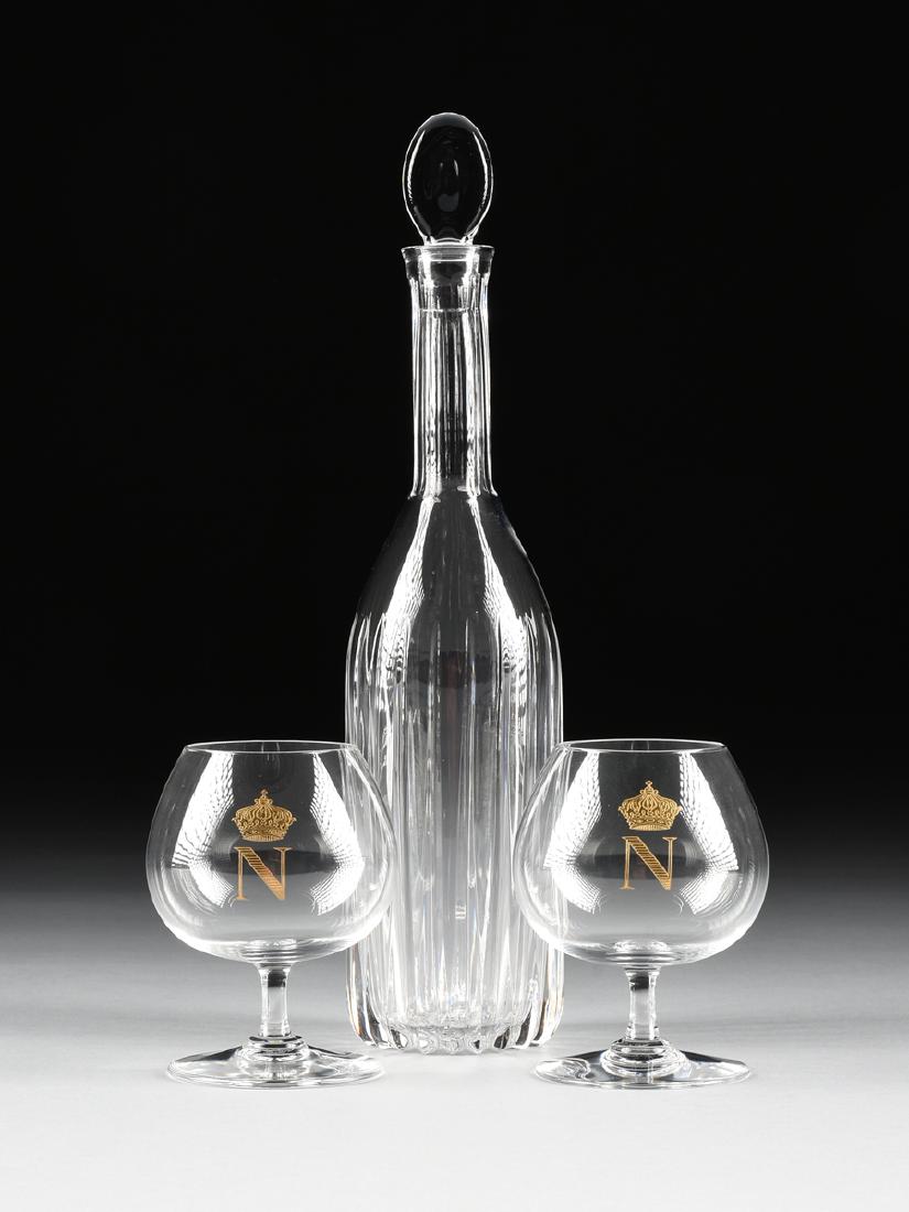A GROUP OF THREE BACCARAT CRYSTAL ITEMS, FRANCE, LATE (1 of 8)