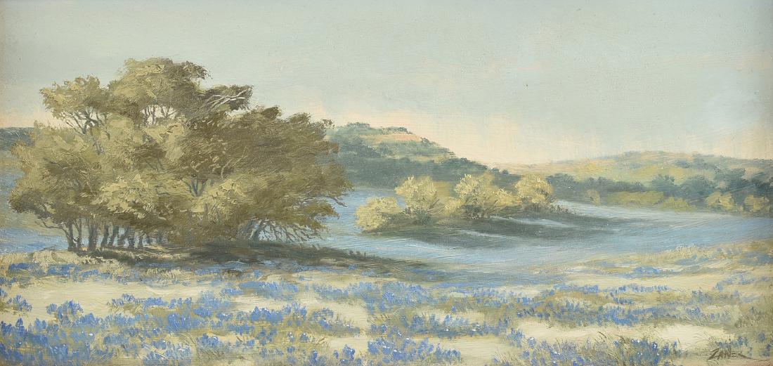 WILLIAM ZANER (American/Texas 1930-2015) A PAINTING, (1 of 9)