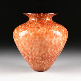 Gilt Glass Vase by Molly Stone (b.1950) Gilt Glass Vase by Molly Stone (b.1950)