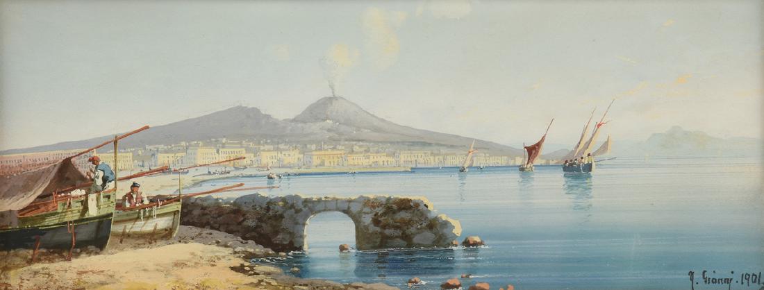 GIAN GIANNI (Italian 19th Century) A PAINTING, "View of (1 of 10)