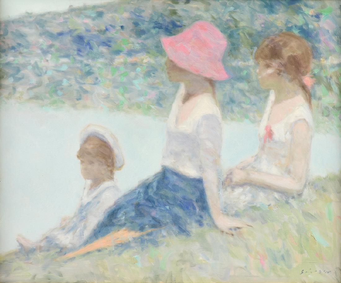 ANDRE GISSON (American/French 1921-2003) A PAINTING, (1 of 10)