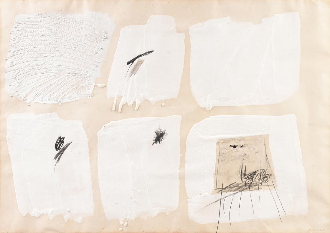 GASTON NOVELLI (Italian 1925-1968) A PAINTING, "Senza (1 of 11)