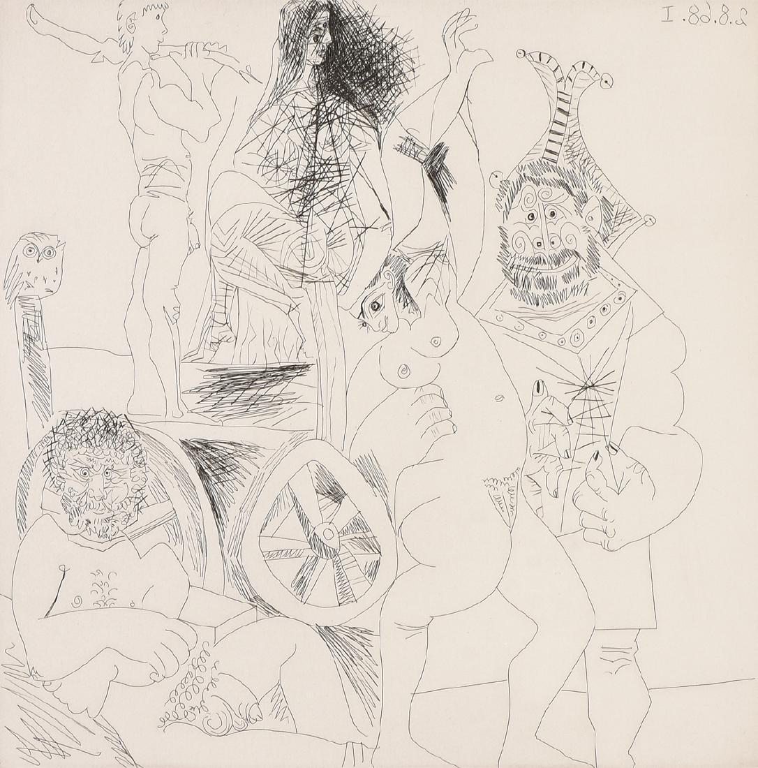 PABLO PICASSO (Spanish/French 1881-1973) AN ETCHING, (1 of 13)