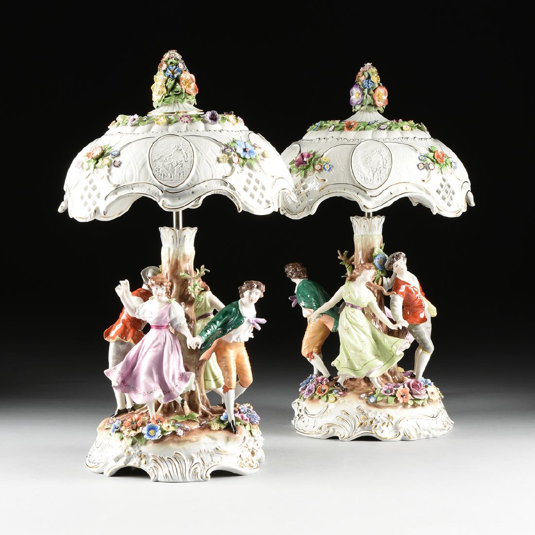 A PAIR OF VON SCHIERHOLZ PORZELLAN MANUFAKTUR (1 of 16)