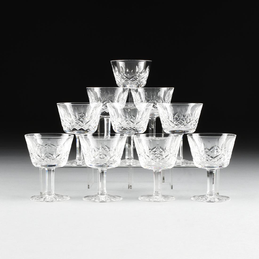 A SET OF TEN WATERFORD CUT CRYSTAL LIQUOR COCKTAIL (1 of 6)