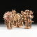 A GROUP OF THREE MEXICAN GLAZED TERRA COTTA FOLK ART