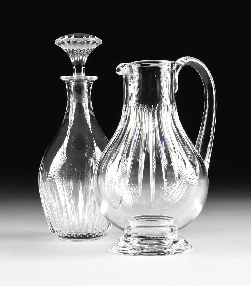 A GROUP OF TWO BACCARAT CUT CRYSTAL VESSELS IN THE (1 of 10)