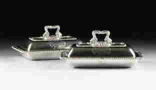 A PAIR OF PAUL STORR (British 1771-1844) GEORGE III (1 of 9)