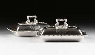 A PAIR OF PAUL STORR (British 1771-1844) GEORGE III (1 of 9)